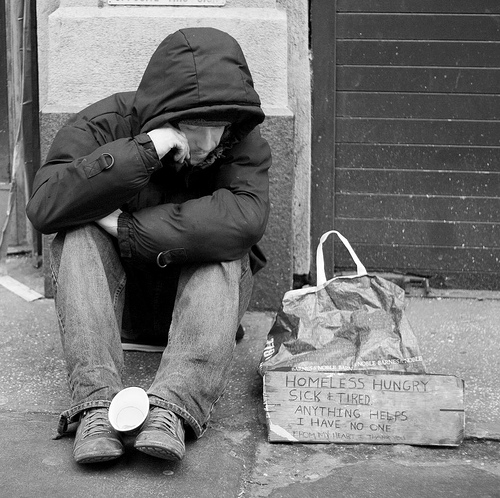 homelessmanbw